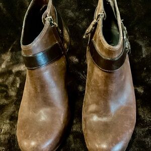 Cole Haan Brown Leather Ankle Boots